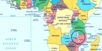 ملاوی میں ملک دنیا کے نقشے